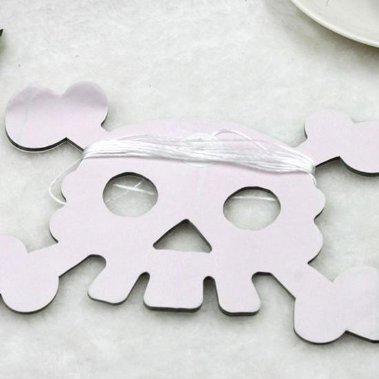 Halloween Ghost, Spider, and Pumpkin Bunting Decorations 