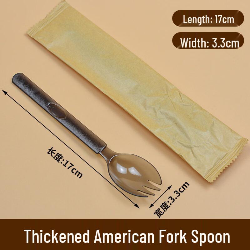 Yipan Individually Wrapped Disposable Plastic Sporks