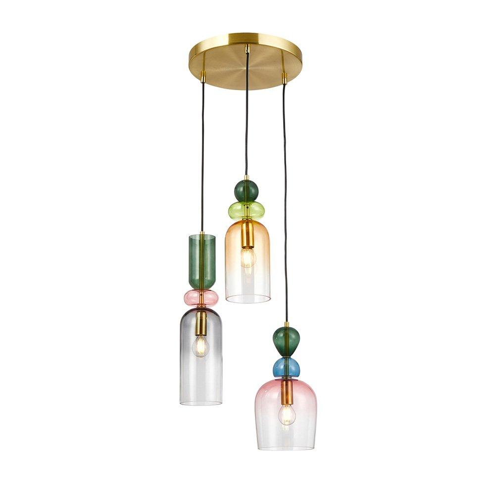 Lampa wisząca MANSO PND-37462-3A-MC-GD Italux