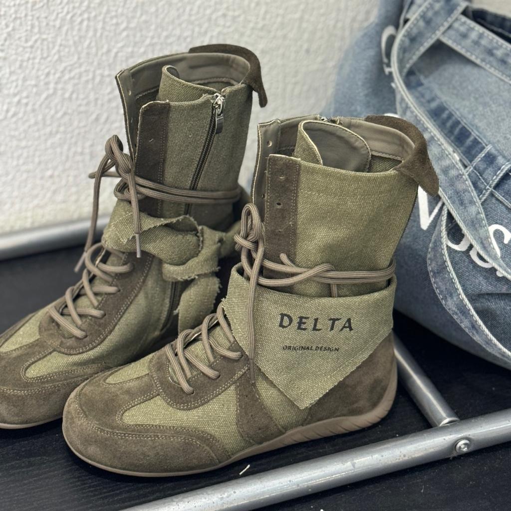 2025 spring new leather platform Martin boots women's British style retro short lace-up single boots versatile casual women's shoes