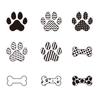 48 Pcs Dog Themed Party Hanging Swirls Decoration Dog Paw Bones Ceiling Streamer for Pets Birthday Baby Shower Party Supplies