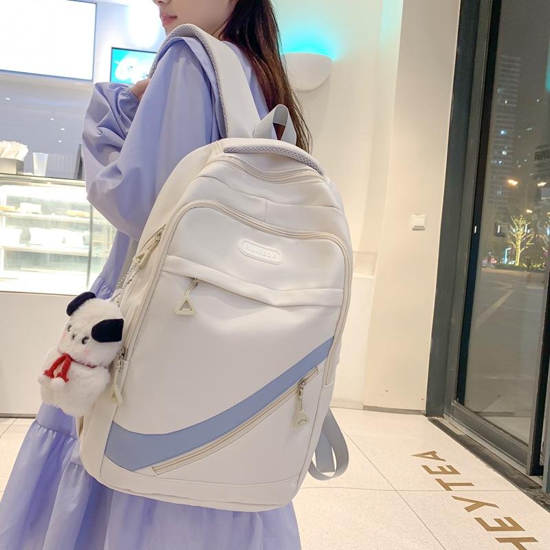 School bag male college student high school student junior high school student fashion new ins trendy cool girl student large capacity backpack
