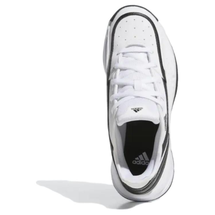 Adidas Front Court Comfortable Lightweight Shock Absorbing Durable Low Top Basketball Shoes Men Sneaker White Black ID8589