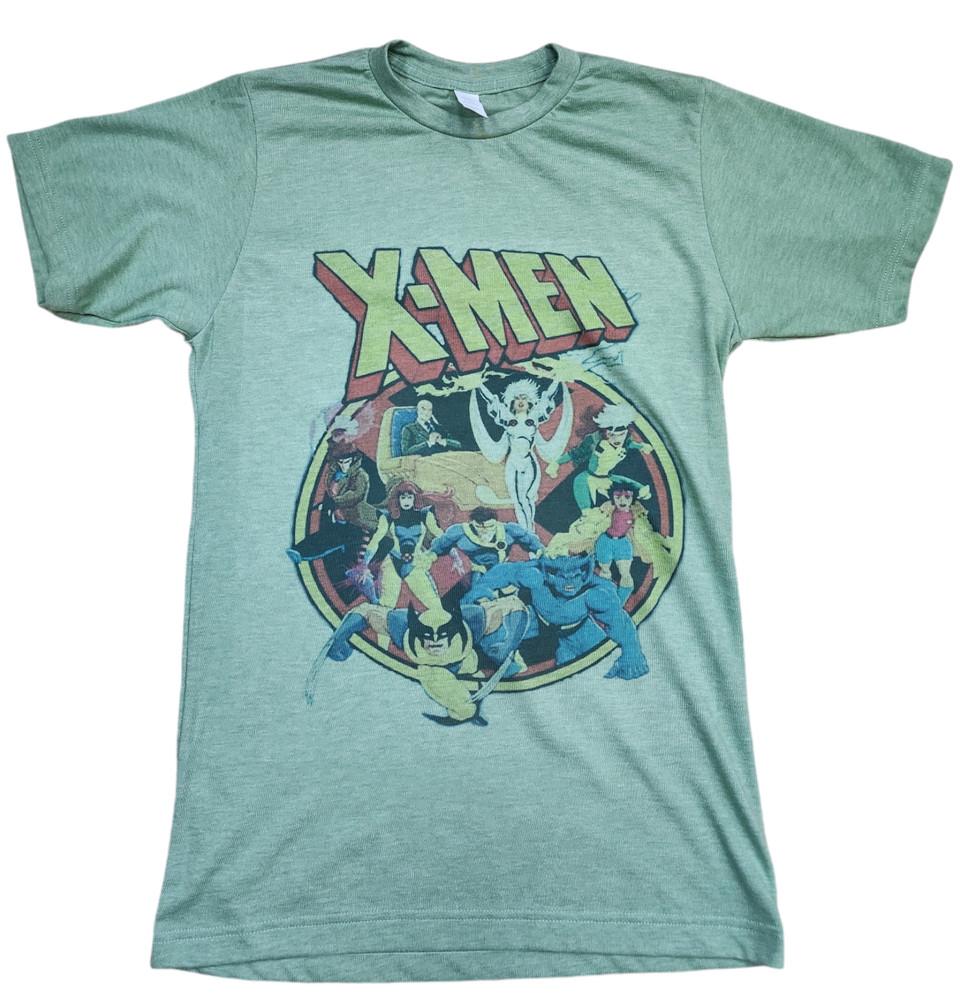 Marvel XMen 90039s logo vintage green color Adult men039s Tshirts Unisex T-Shirt XL 1880₽