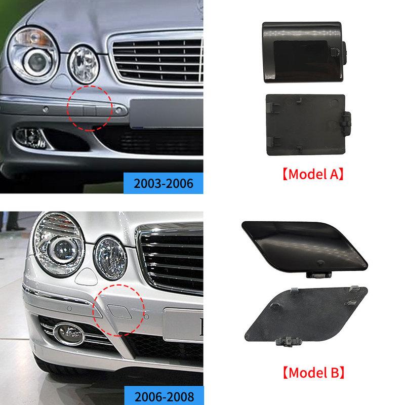 Car Front Bumper Tow Hook Cover Cap Silver For Mercedes Benz E Class W211 2003-2006 E260 E300 E350 E400 2118850026 2118851022