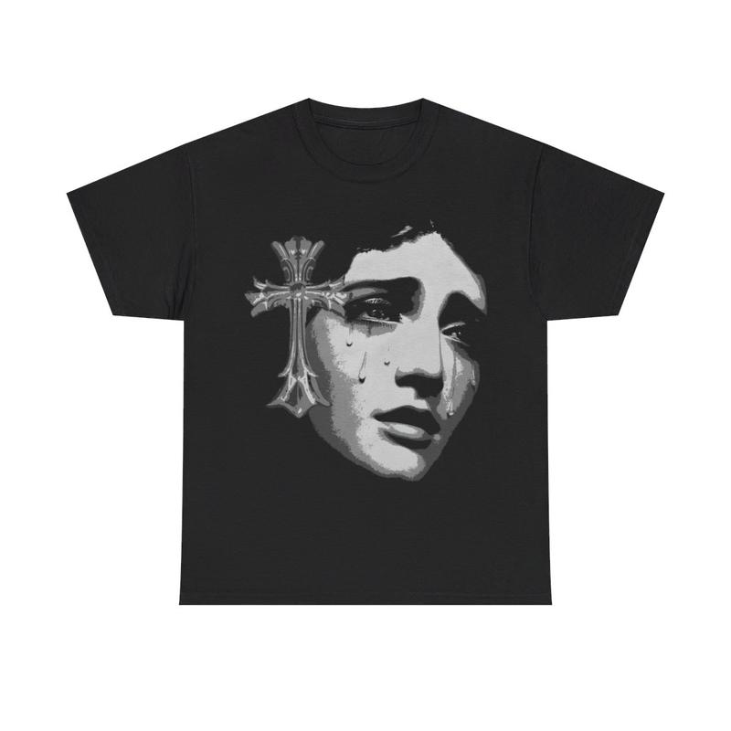 Save Me Cross Girl Graphic Unisex T-shirt M