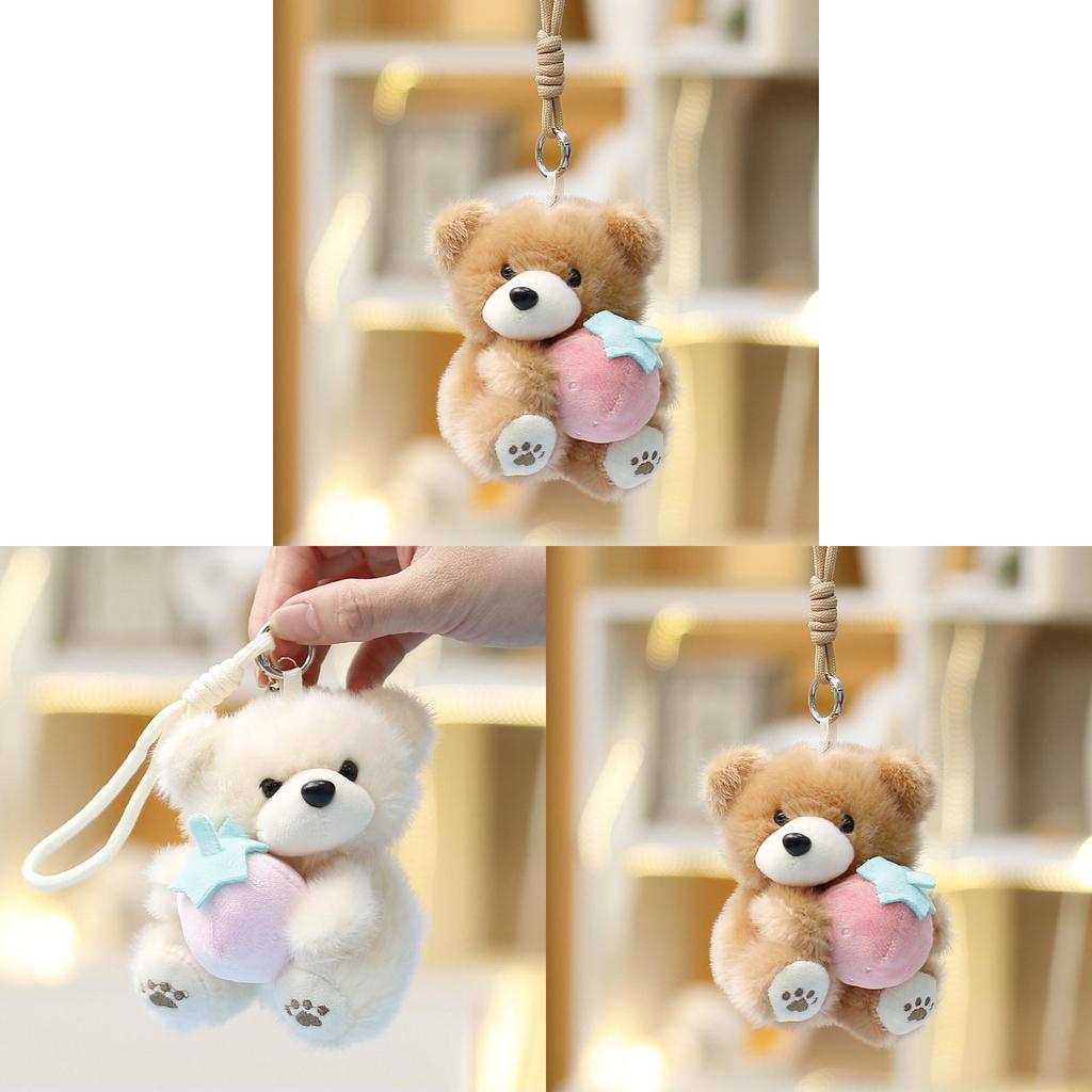Plüschbär Schlüsselanhänger Niedliche Weiche Puppe Als Geschenk Und Taschendekoration