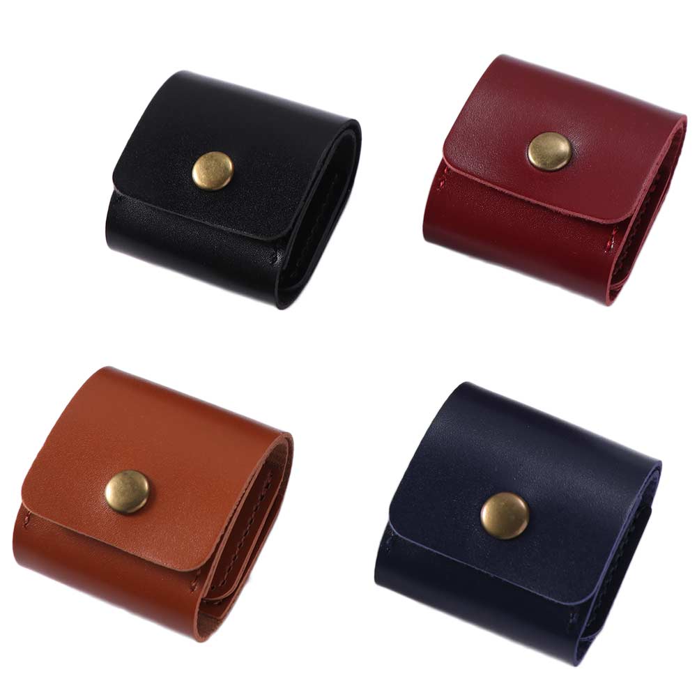 Smooth Guitar Picks Holder Case PU Leather Guitar Picks Holder Bag  Musical Instrument Accessories