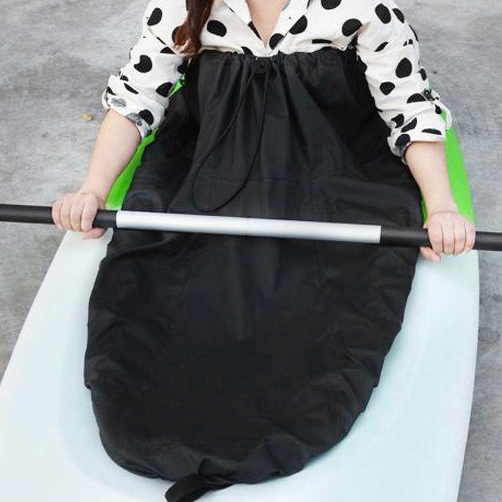 Nylon Kayak Spray Skirt Waterproof Cover Water Sports Accessory(Black)