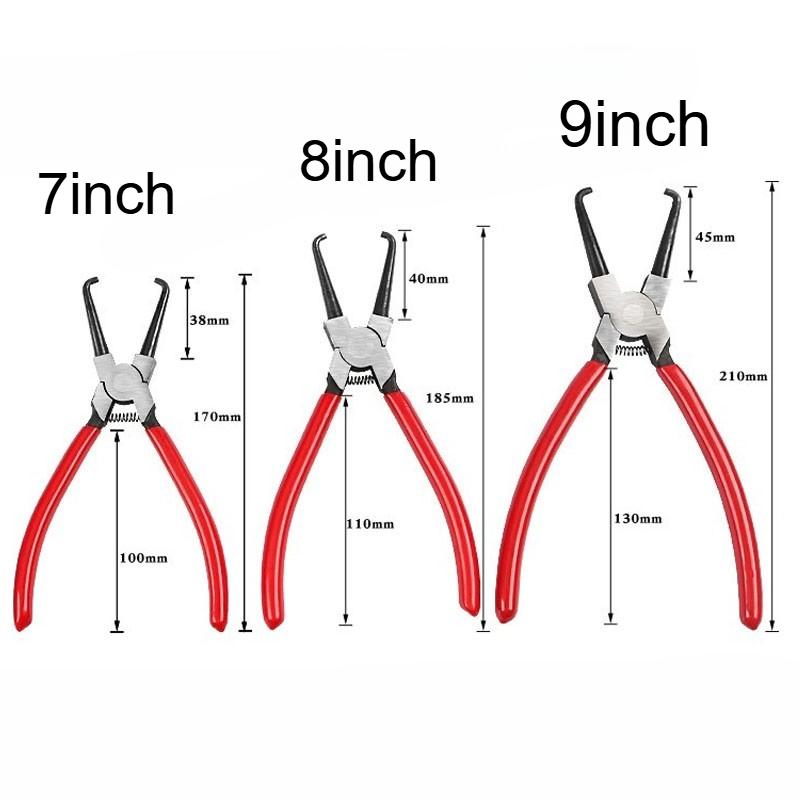 7/8/9 Inch Fuel Line Pliers Built-In Return Spring Universal Quick Release Pliers Anti-Slip Handle Fuel Removal Tool