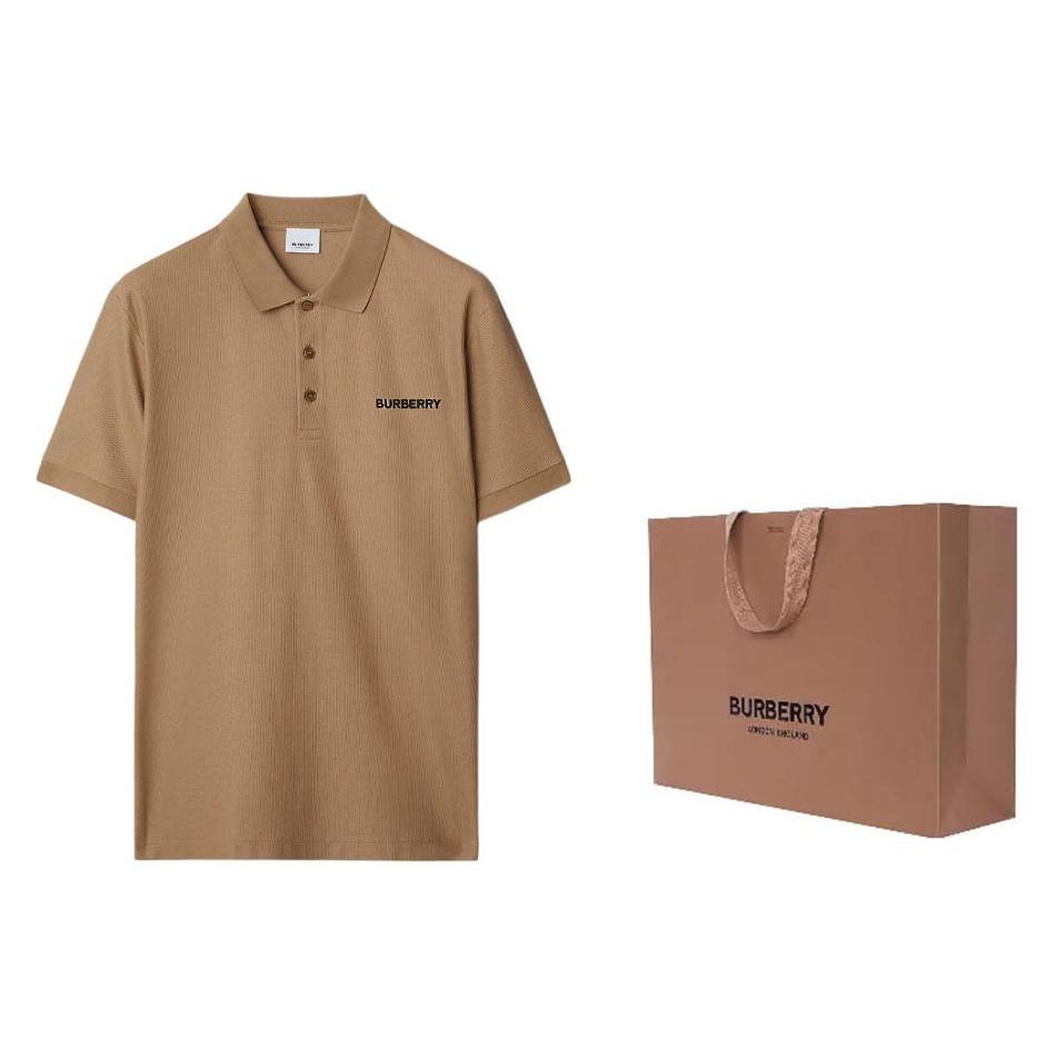 Burberry SS24 Polo Shirt Men's Camel 80844381