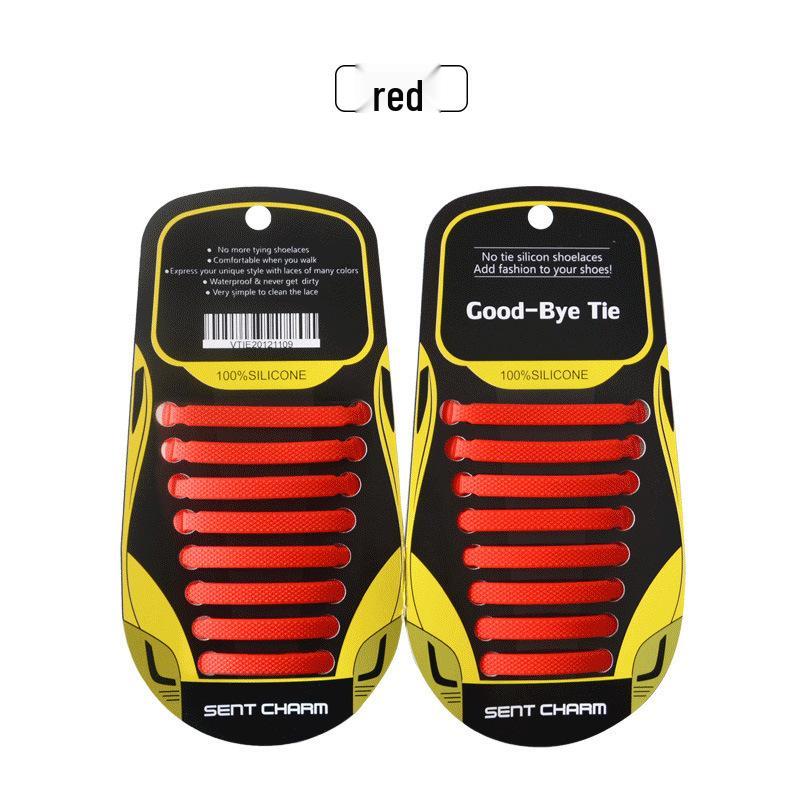 Colorful No-Tie Silicone Elastic Shoelaces - I-Shaped Design for Adults & Children