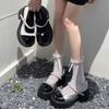 Summer New French Small Fragrant Style Thick Heel with Skirt JK Small Leather Shoes Thick Sole Height Increase Mary Jane Shoes Women's Single Shoes