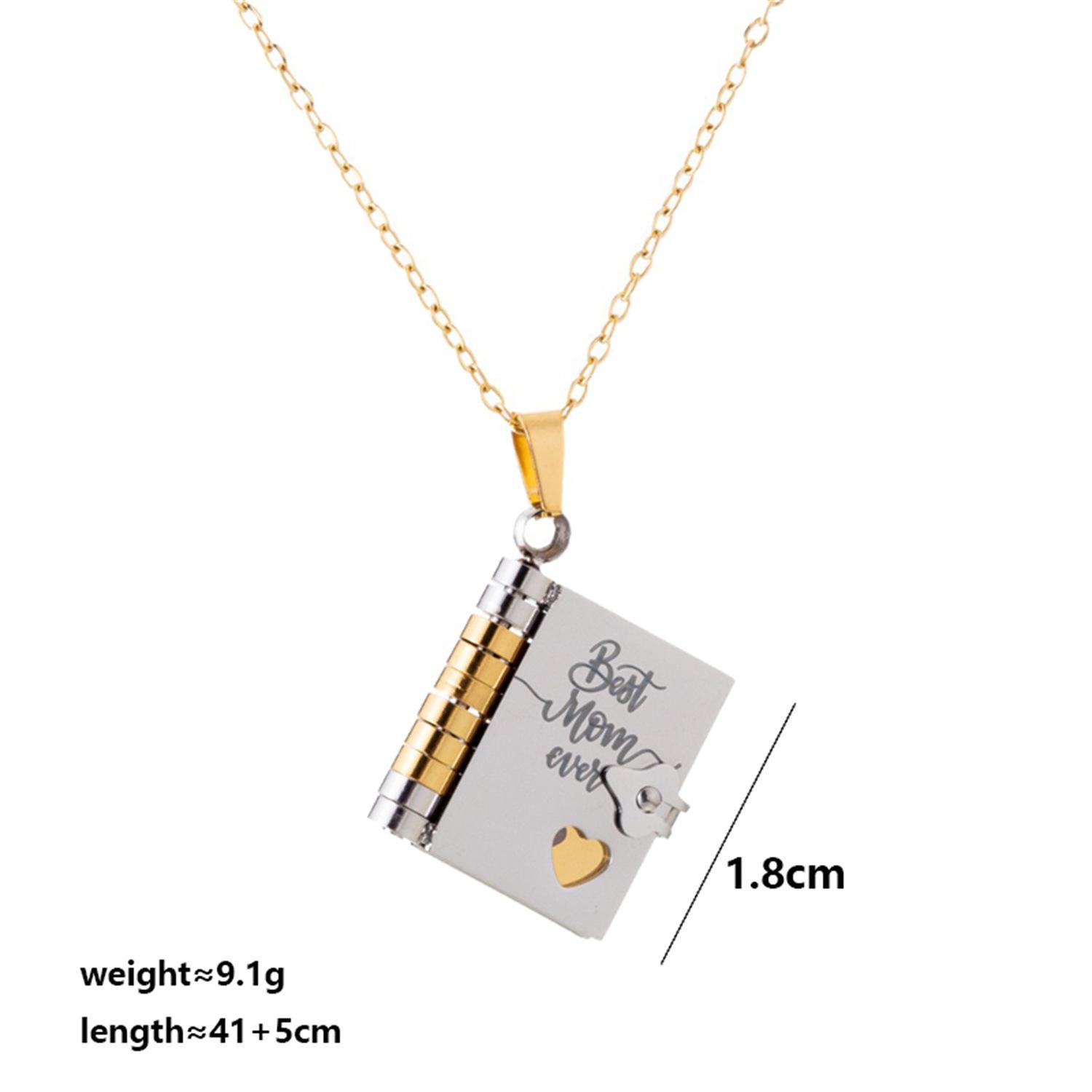 Позолоченная нержавеющая сталь, парная подвеска, фотоальбом с гравировкой и подвески-любовные письма