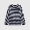 Gap Women's Logo Embroidered Striped Knit Top