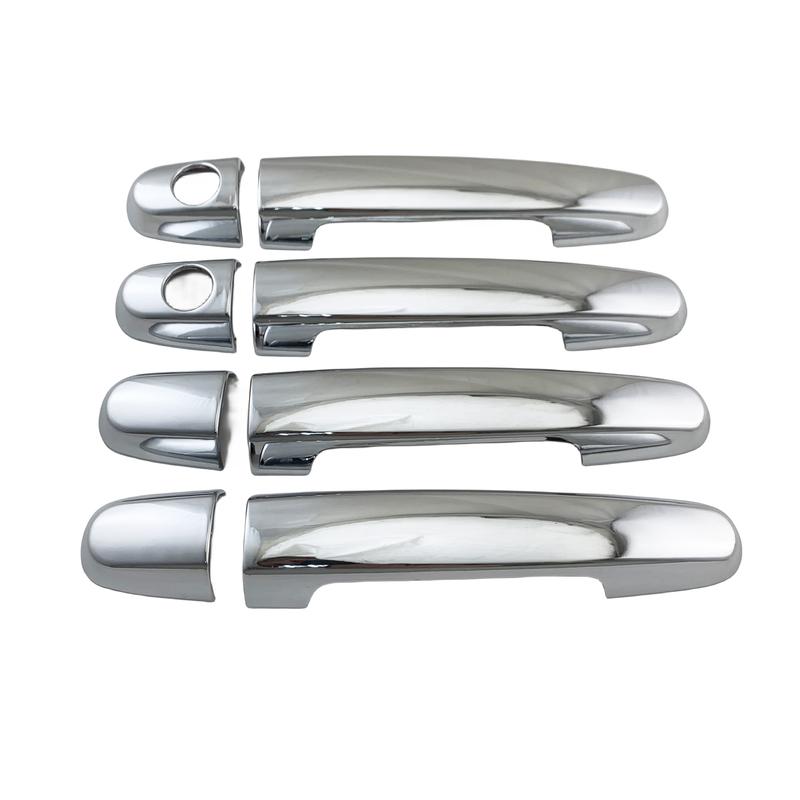 Car ABS Chrome Accessories Plated Door Handle Bowl Cover Trim Paste Style For Toyota Yaris Vitz Hatchback 2006 2008 2012 2013