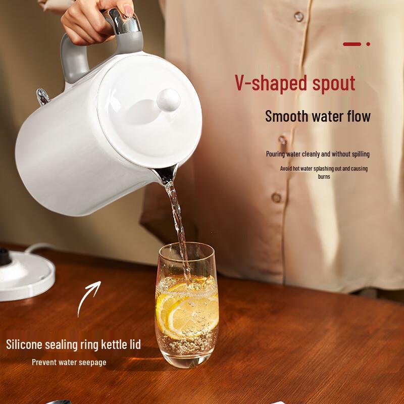 DAEWOO Retro 1.5L Double-Layer Electric Kettle CN plug (adapter included)