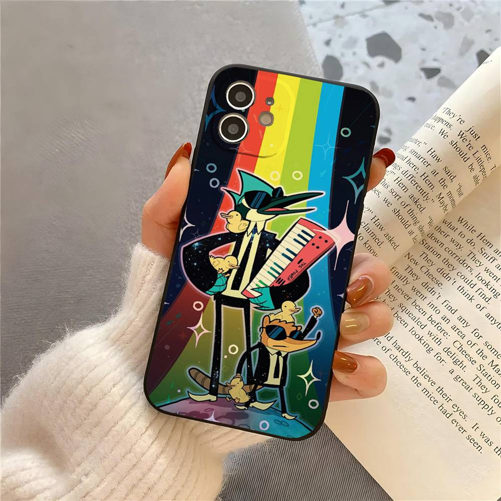 R-regular Cartoon Show Phone Case For IPhone 17 Air 16 15 14 13 Pro Max 11 12 Black Silicone Cover