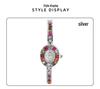 Elegant Petite Ladies' Wristwatch with Inlaid Gemstones