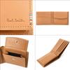 Paul Smith Personalized Bifold Wallet with Coin Signature Stripe Genuine 883906 Purse, Tab, Leather, Compact, P534/BPS534 (No Personalization, Camel)