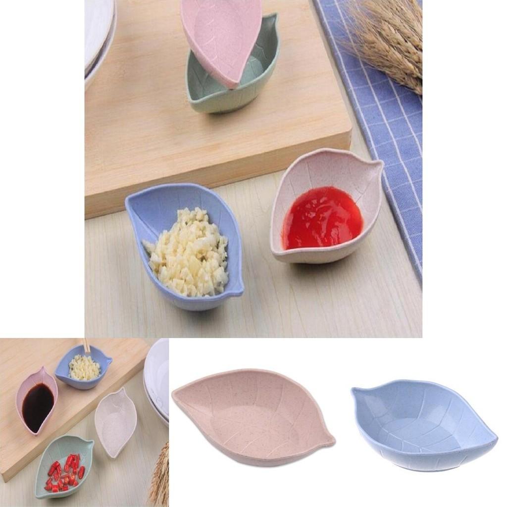 Eco-friendly Wheat Straw Sauce Dish Featuring Stylish Colors For Seasonings And Dips