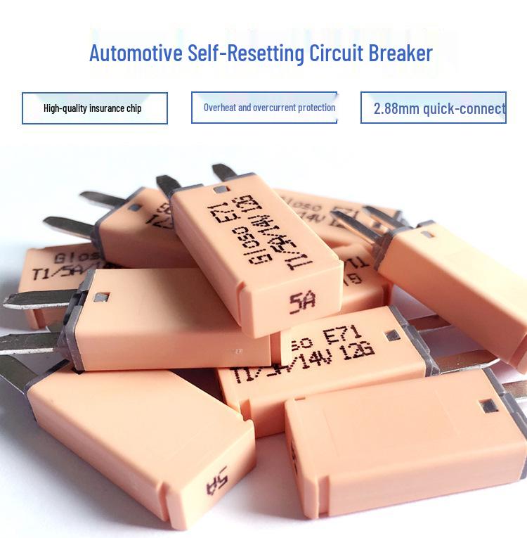 5-30A Automatic Reset DC Circuit Breaker, Car Protector Fuse, 14V Blade Fuse