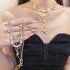 4Pcs Zinc Zinc Alloy Pearl Shell Starfish Necklace Set Sea Turtle Starfish Beach Pendant  Vacation