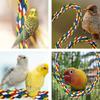 1PC Random Color Parrot Cotton Rope Colorful Bite Toy Climbing Stand Bird Parrot Cage Accessories Pet Toys Fixable Parrot Rope