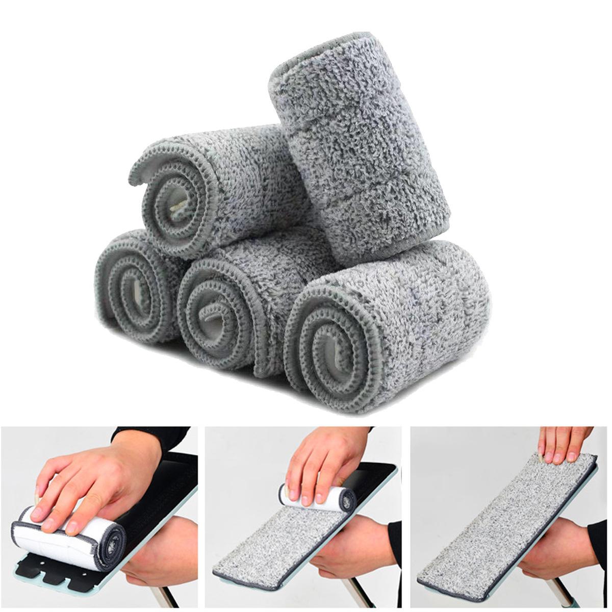 

5 шт. сменная ткань для швабры, спрей для швабры из микрофибры, сменные чистящие подушечки, моющиеся тряпки для чистки полов