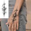 1 Sheet Geometric Planet Mountains Temporary Tattoos For Women Men Forearm Foot, Waterproof Long Lasting Realistic Tatoo Sticker