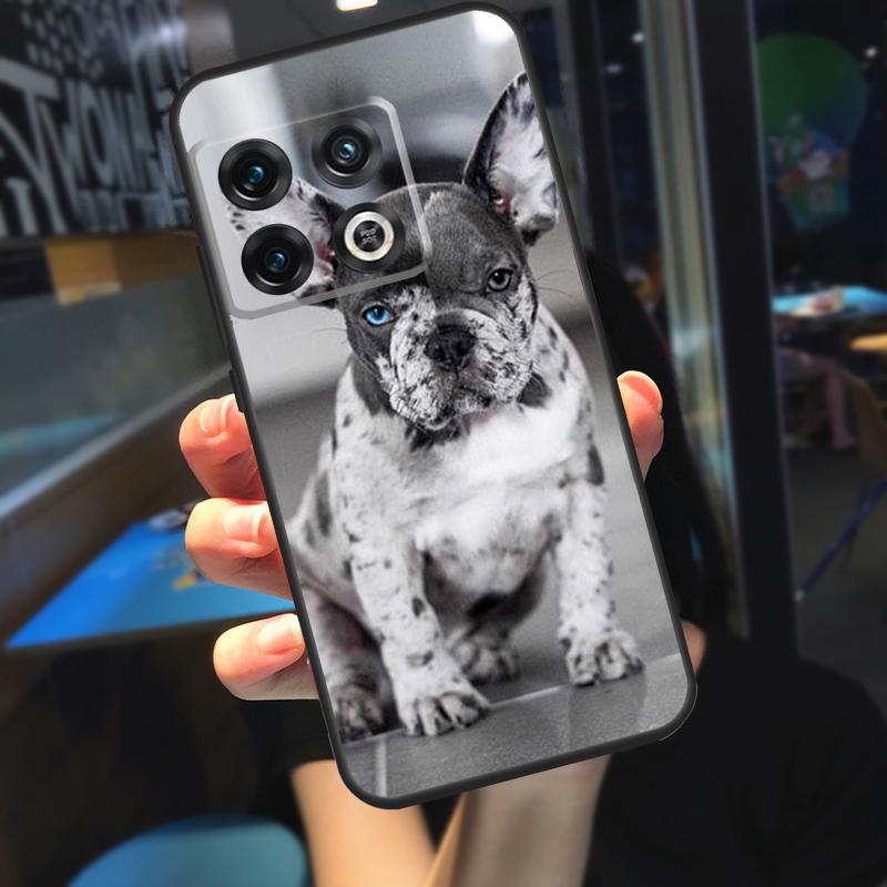 French Bulldog Funda For OnePlus 10T 8T 9RT 12 13 13R 11 9 10 Pro OnePlus Nord 4 CE 2 3 Lite N20 N30 Case