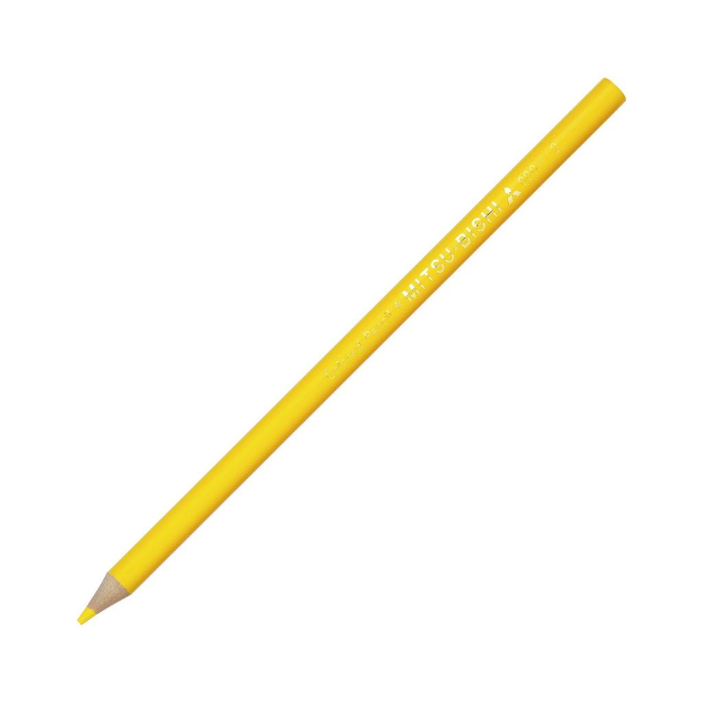 Mitsubishi Pencil Colored Pencils K880.2 Single Color Yellow 12 Pack
