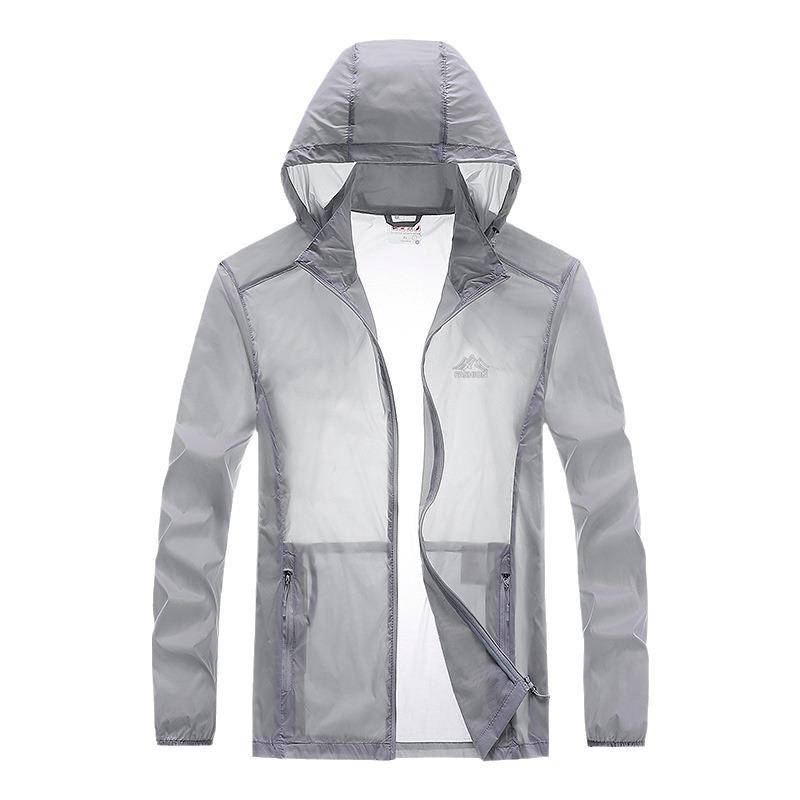 Modna odzież przeciwsłoneczna męska letnia codzienna outdoorowa kurtka z kapturem odzież przeciwsłoneczna outdoorowa odzież szybkoschnąca