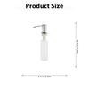 Stainless Steel Soap Dispenser Liquid Soap Dispenser Pump with 350ml Bottle Suitable for Home Restaurant