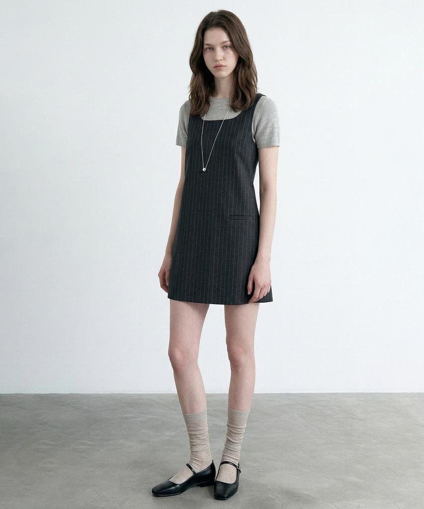 Lugkaeseuteu Hazel Mini Dress_Grey