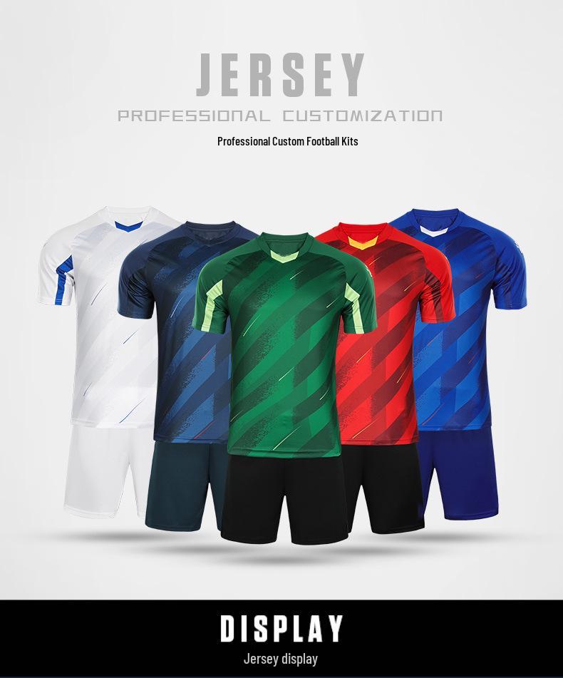 Custom Digital Print Quick-Dry Sports Jersey & Shorts Set - Breathable Summer Football Uniform