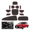GAFAT Toyota Yaris 4th Door Pocket Rubber Rubber Soundproofing Yaris Rubber Mat Drink Custom Drive Dirt and of (10 Series, Generation, 2020-Present