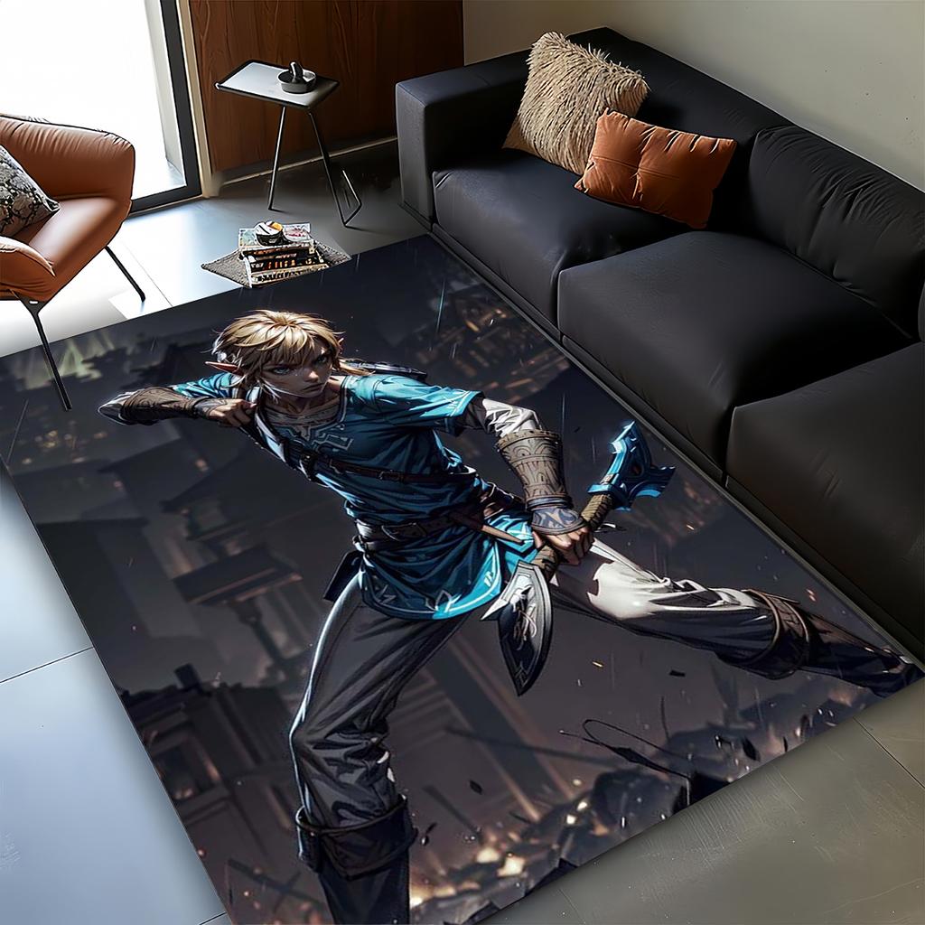 3D Zeld Classic Game Carpet Rug for Living Room Bedroom Home Sofa Decoration,kids Play Non-slip Floor Mat Christmas Gift