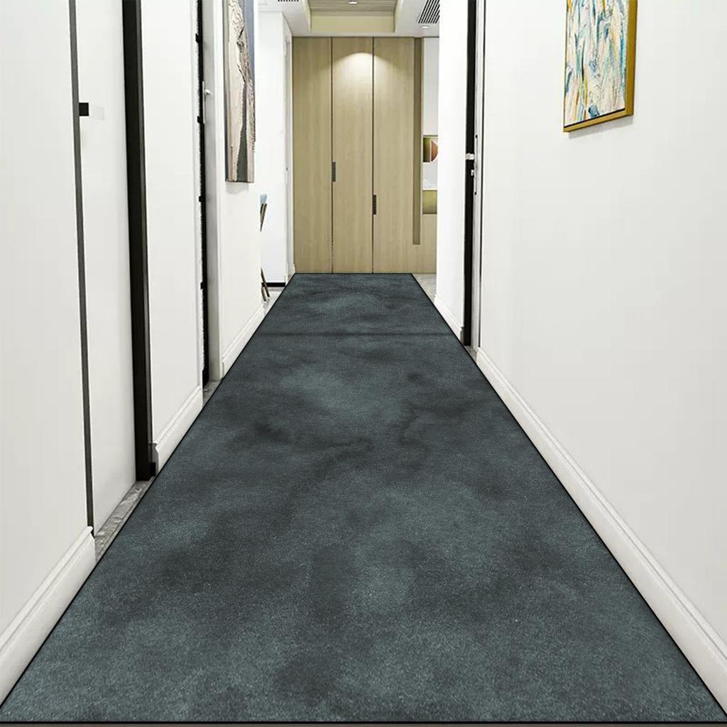 Leichter Luxus Langer Flurteppich Einfarbig Abstrakt Hallenläufer Teppiche Modern Flur Gang Bodenmatte Schlafzimmer Bettvorleger