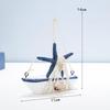 Solid Wood Sailboat Ornaments: Mediterranean Table Decorations & Creative Photography Props