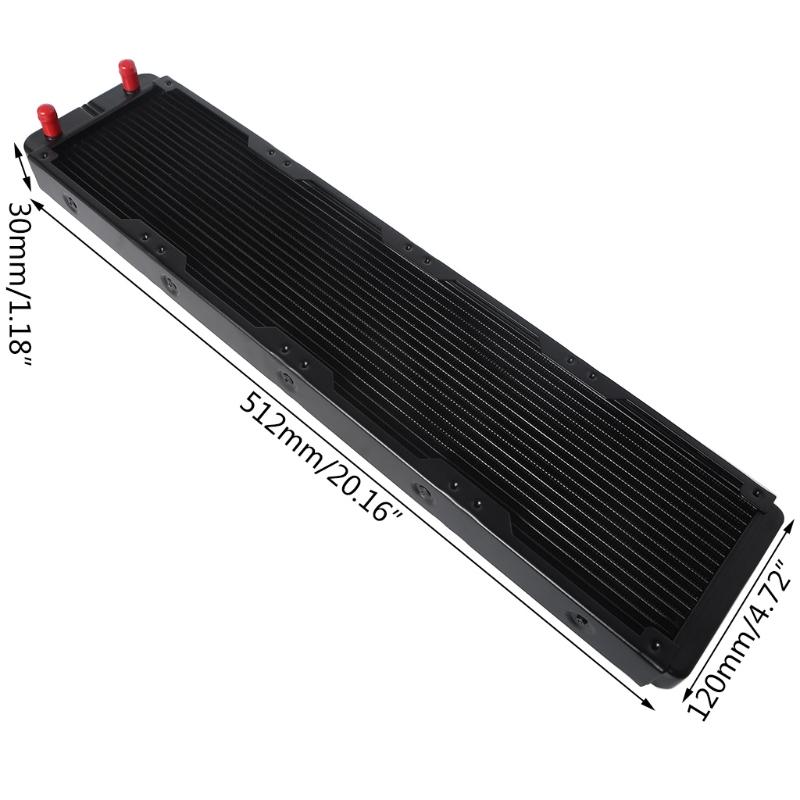 Water Cooling Computer Radiator 18 Pipe Aluminum Heat Exchanger Liquid Cooling Heat Sink for CPU PC Water Cool System