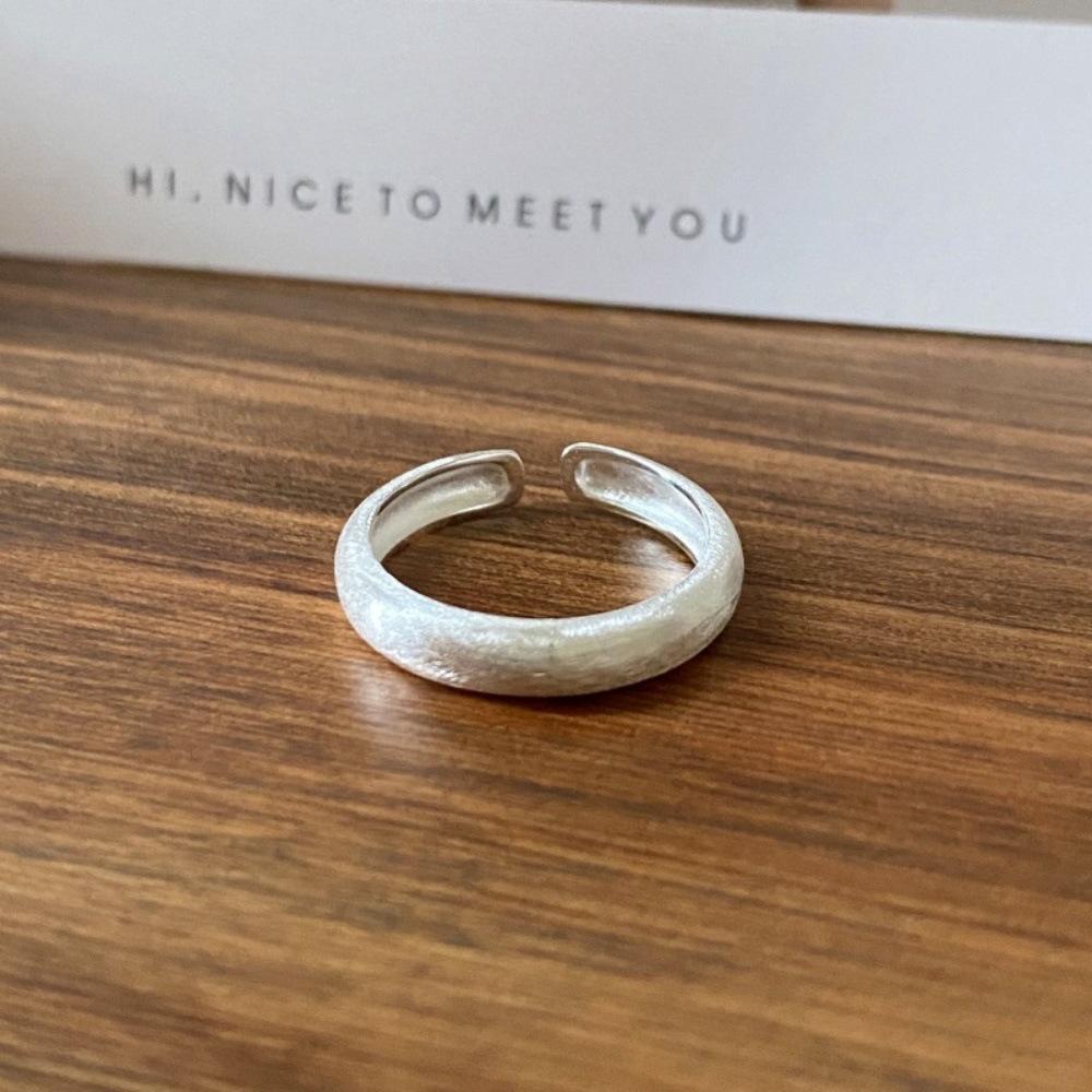 Anello Minimalista da Donna in Argento Sterling 925, Inossidabile, Anello Aperto di Alta Gamma per Dito Indice di Coppia
