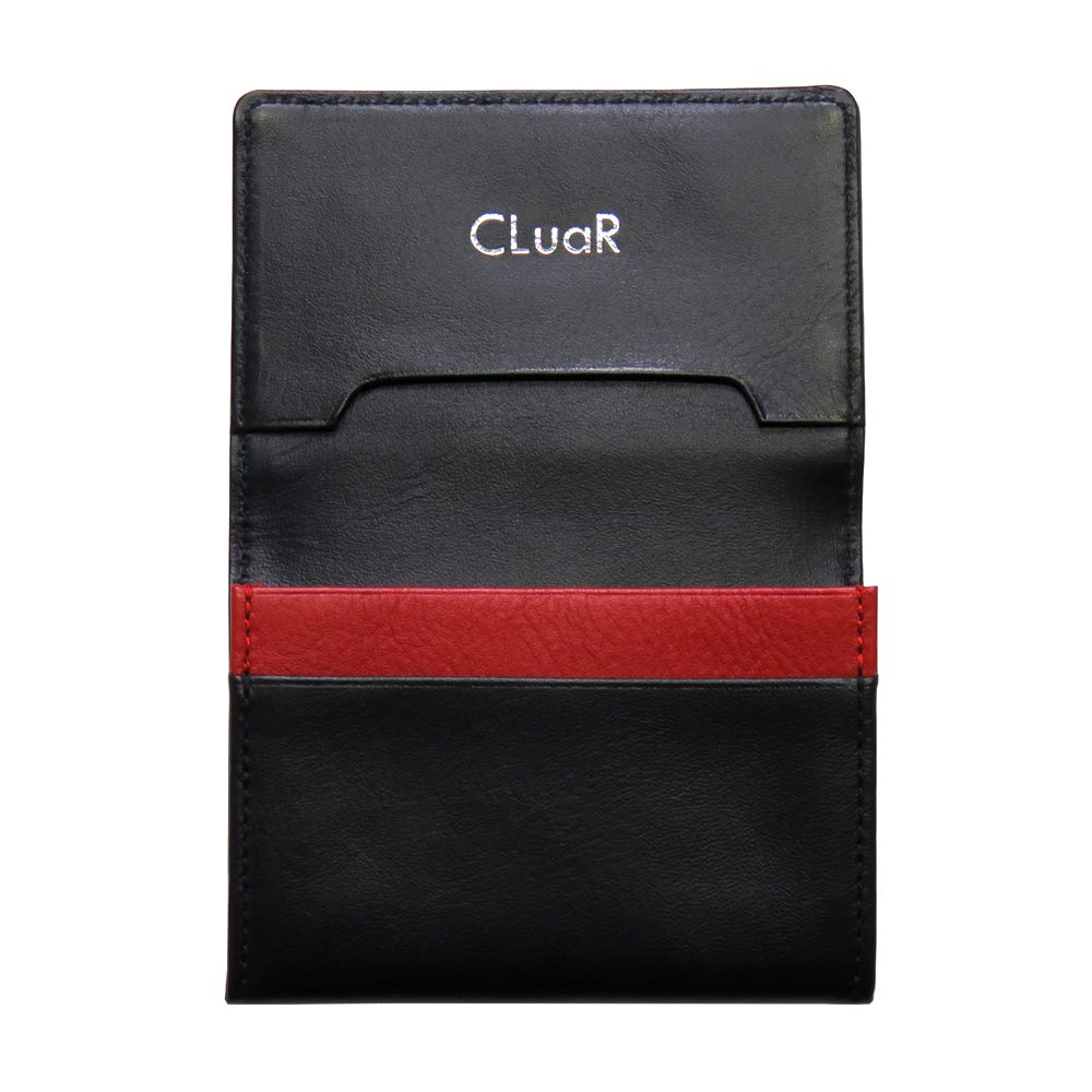 

Business Card Genuine Holds 50 Card Sub Sasa Large BI Black x Red x Black [CLuaR] Holder, Leather, Cards, Leather, Case, Pocket, Gusset, W-shaped