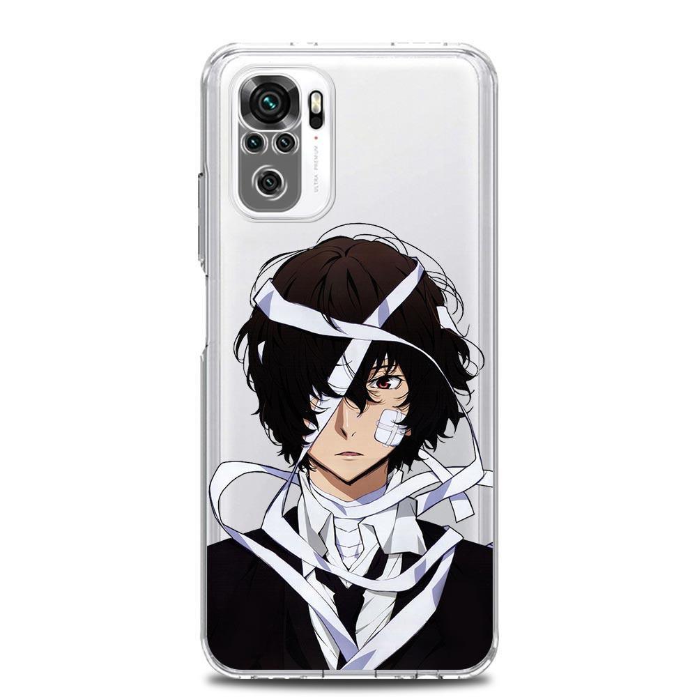

Чехол для телефона Bungou Stray Dogs Dazai Osamu для Xiaomi Redmi Note 11 9S 9 8 10 Pro 7 8T 9C 9A 8A K40 Pro 11T 5G, мягкий прозрачный чехол Redmi Note 10S