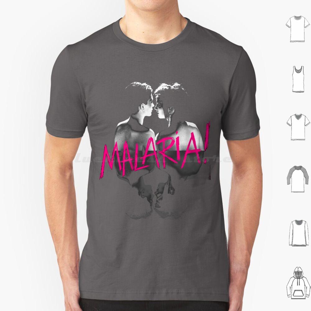 Malaria T Shirt Cotton Men Women DIY Print Neue Deutsche Welle Malaria 80s Industrial Metal Punk Post Punk Gothic Dark Black