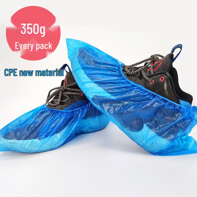 Thickened Non-Woven Disposable Shoe Covers - Extra Large, Full Elastic Fit for Adults and Children
