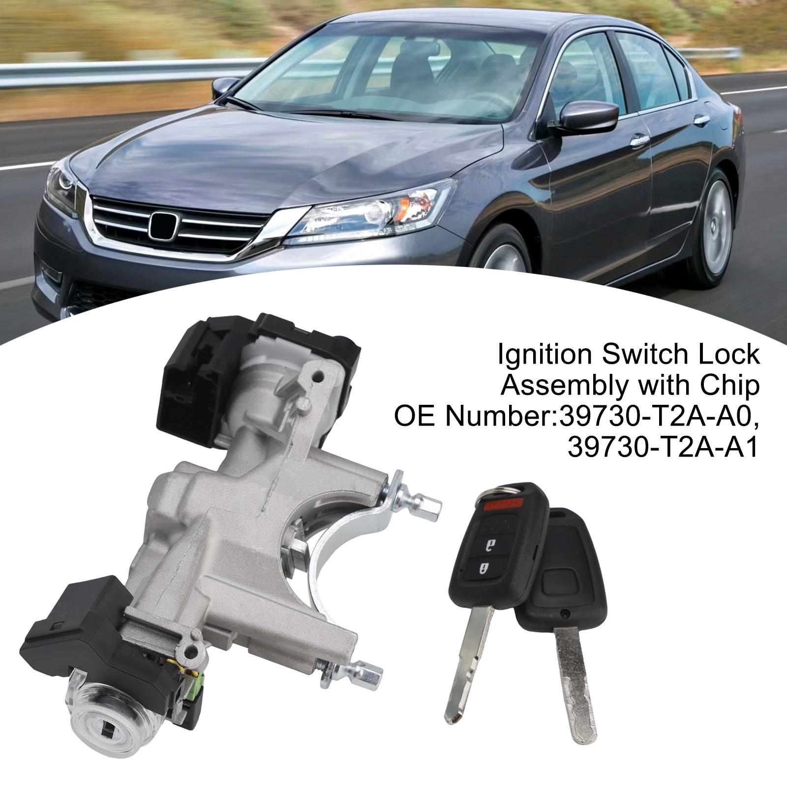 

Ignition Switch Lock Assembly with Chip 39730-T2A-A1 For Honda Accord 2013-2017