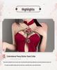 Manyan Sexy Halter Neck Cutout High Waist Split Cheongsam Lingerie