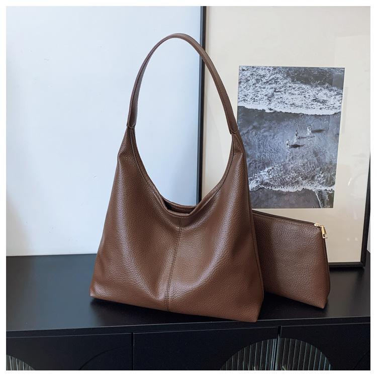 

Портативная женская универсальная модная сумка через плечо, повседневная сумка-тоут большой вместимости для поездок на работу