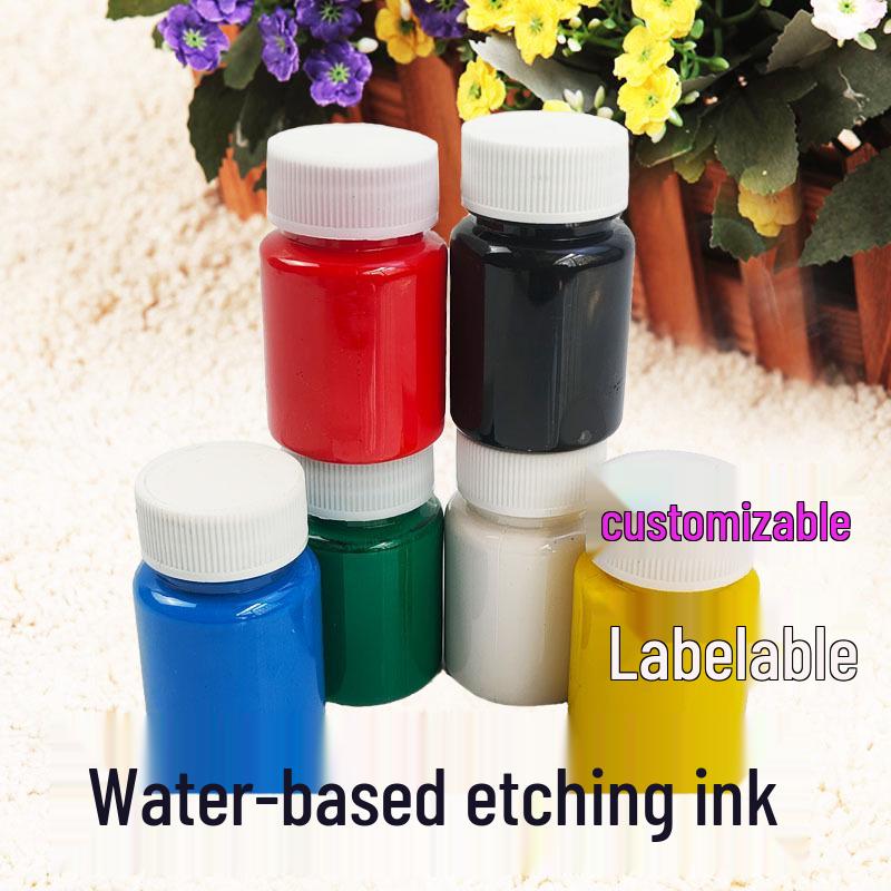 Washable Water-Based Woodcut Printmaking Ink 60ml 60ml Bottle белый